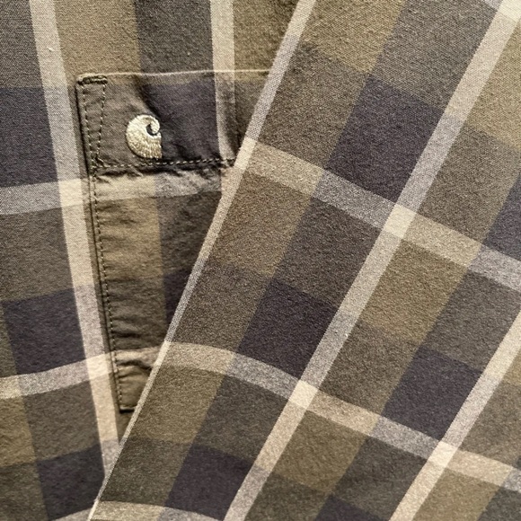 Carhartt Button down green men’s xl - Picture 2 of 4
